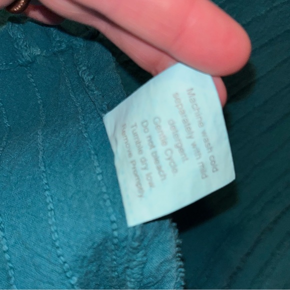 Teal Textured Ribbed Lightweight Blanket~100% Cotton~ King or Cal King - Picture 12 of 15